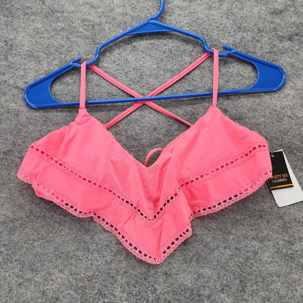 Ninety Six Degrees Bikini Top Womens Medium Pink